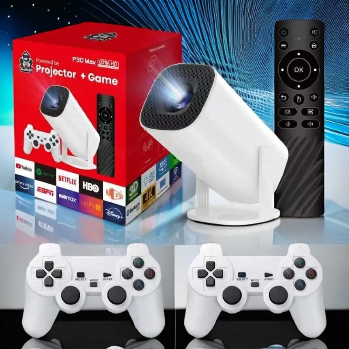 Proyector de Juegos HD 4K Claro y Suave